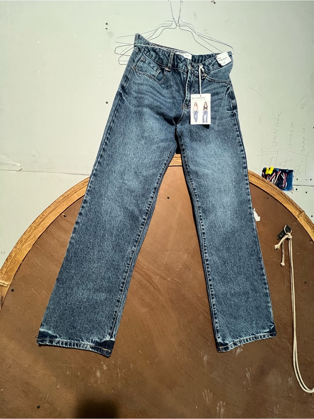 Classic Straight Leg Denim Jeans - Blue brand new size 7/28